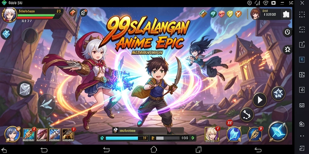Cuplikan gameplay 99SL dengan karakter Anime yang menarik.