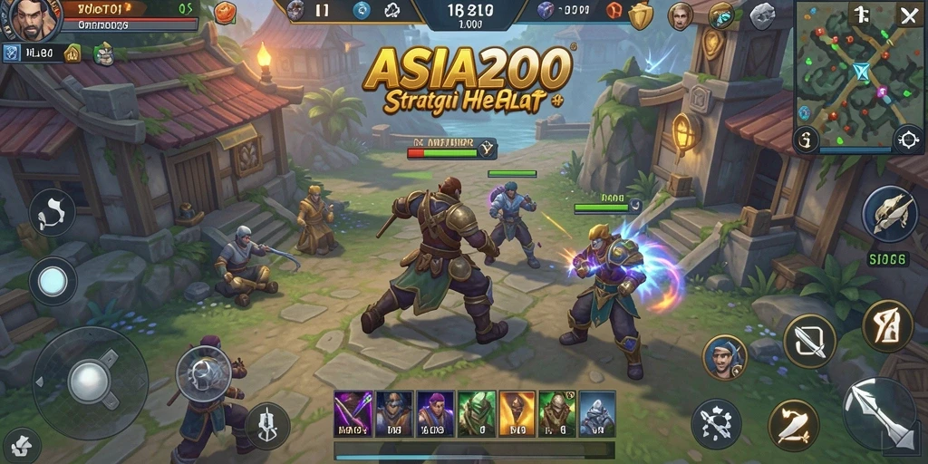 Tampilan gameplay menarik dari ASIA200 yang penuh dengan strategi.