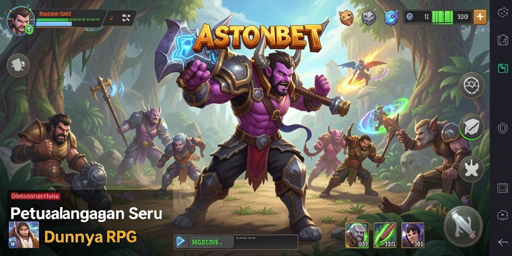 Tampilan gameplay RPG yang seru dan mendebarkan di ASTONBET.