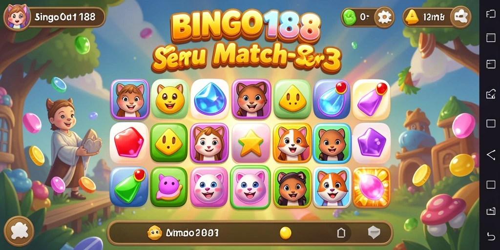 Gameplay seru BINGO188 menantang ketangkasan mencocokkan objek.