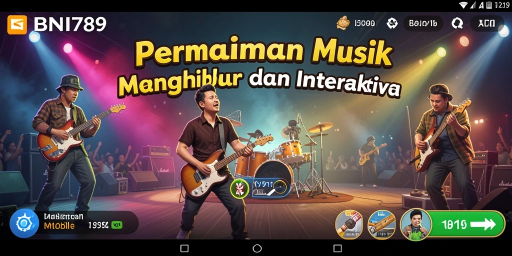 Screenshot BNI789 menampilkan gameplay musik yang seru dan interaktif.