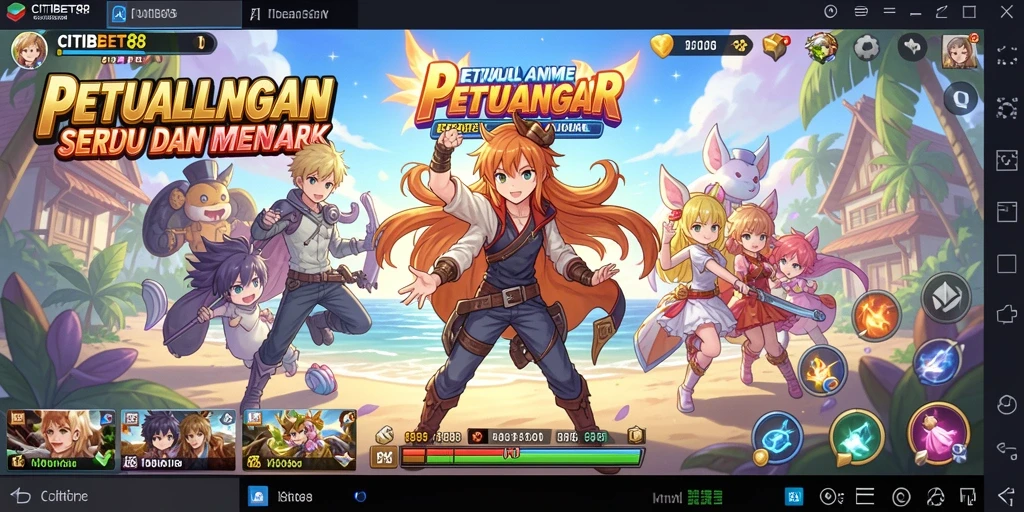 Tampilan menakjubkan dari gameplay <strong>CITIBET88</strong> yang penuh aksi anime.