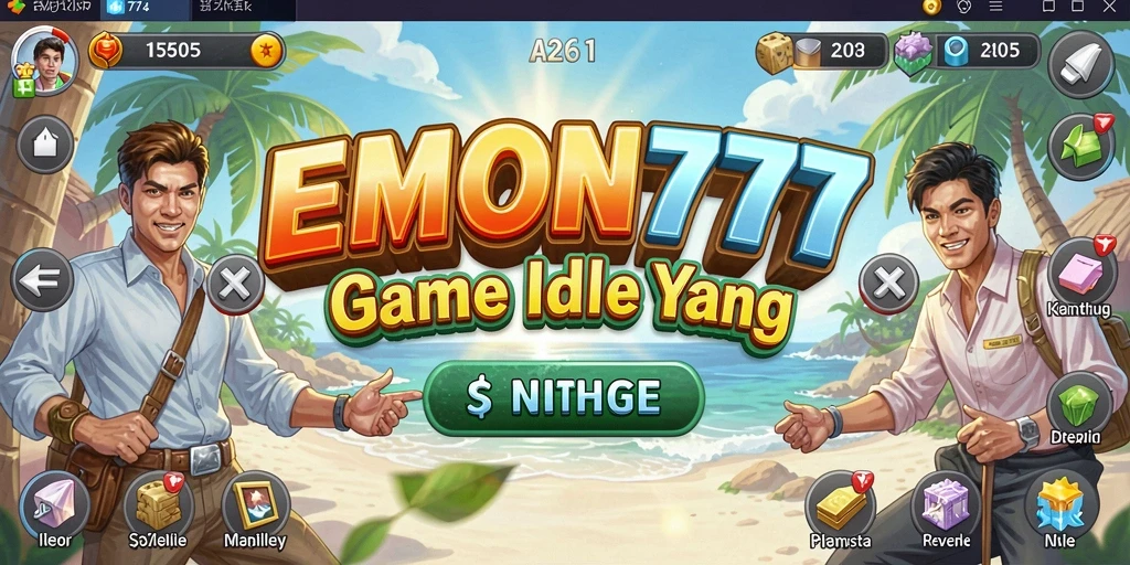 Screenshot gameplay EMON777 menampilkan fitur idle yang menarik.