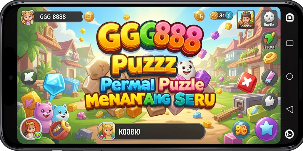 Tampilkan gameplay seru GGG888 dengan tantangan puzzle.