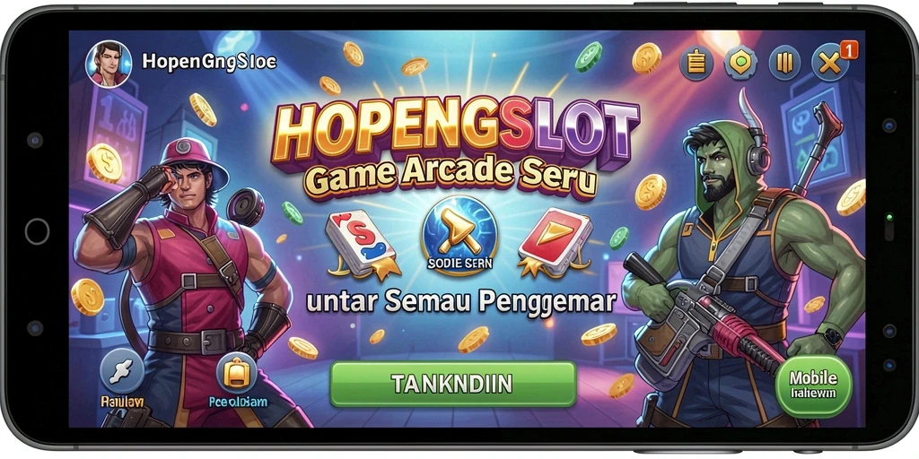 Gameplay HOPENGSLOT yang menampilkan sensasi permainan Arcade yang seru.