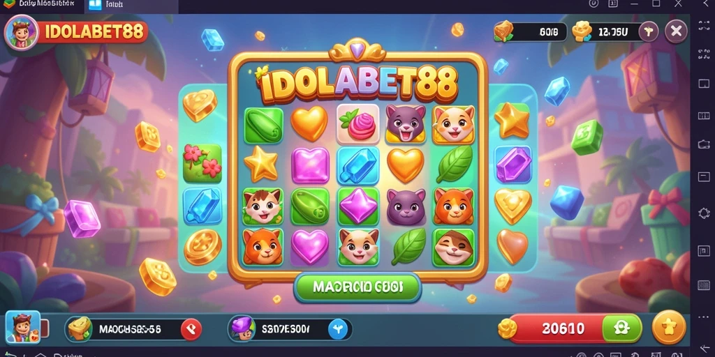 Tampilan gameplay seru dari IDOLABET88 di layar.