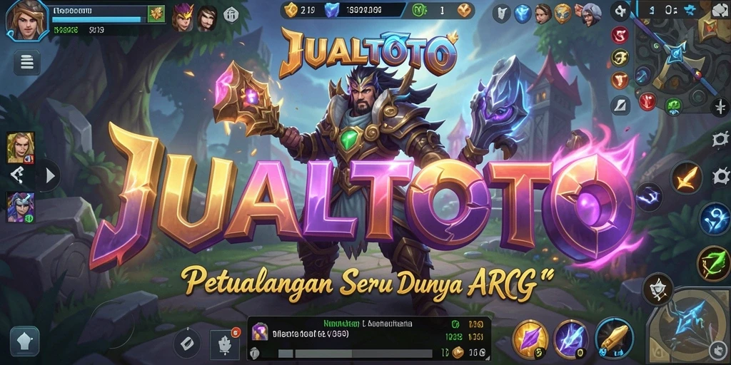 Screenshot utama JUALTOTO menampilkan aksi pertarungan yang mendebarkan dalam gameplay ARPG.