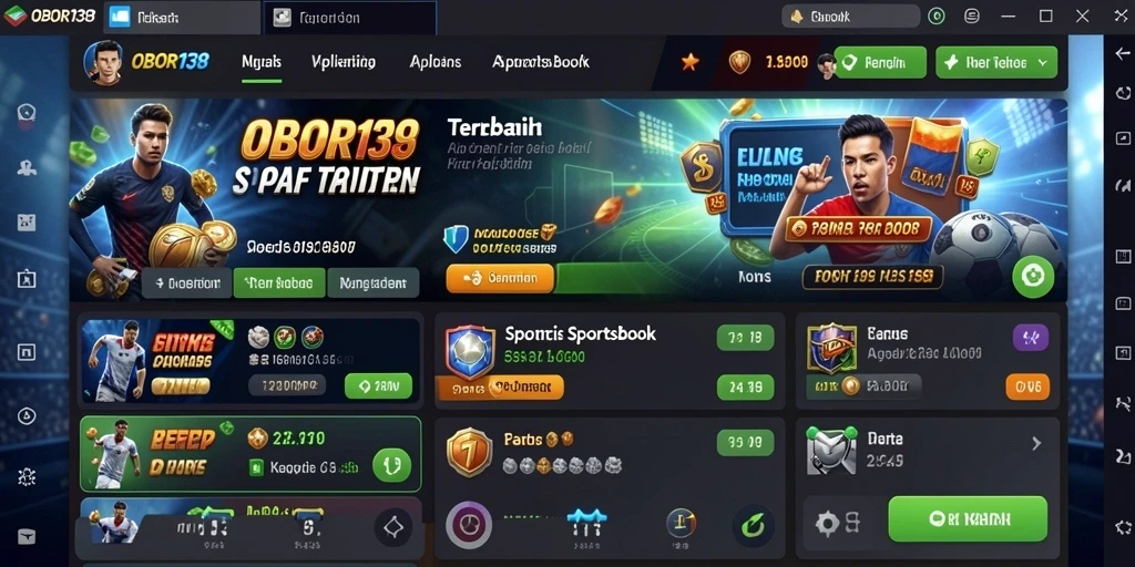 Tampilan menarik dari gameplay OBOR138 dalam taruhan olahraga.