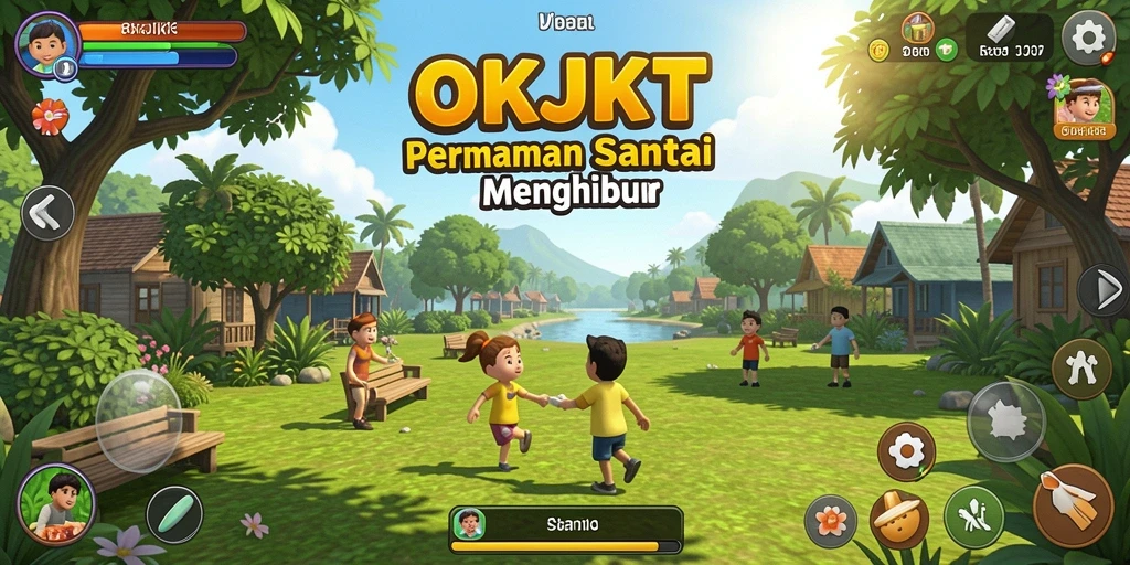Screenshot gameplay OKJKT menampilkan keseruan permainan santai.