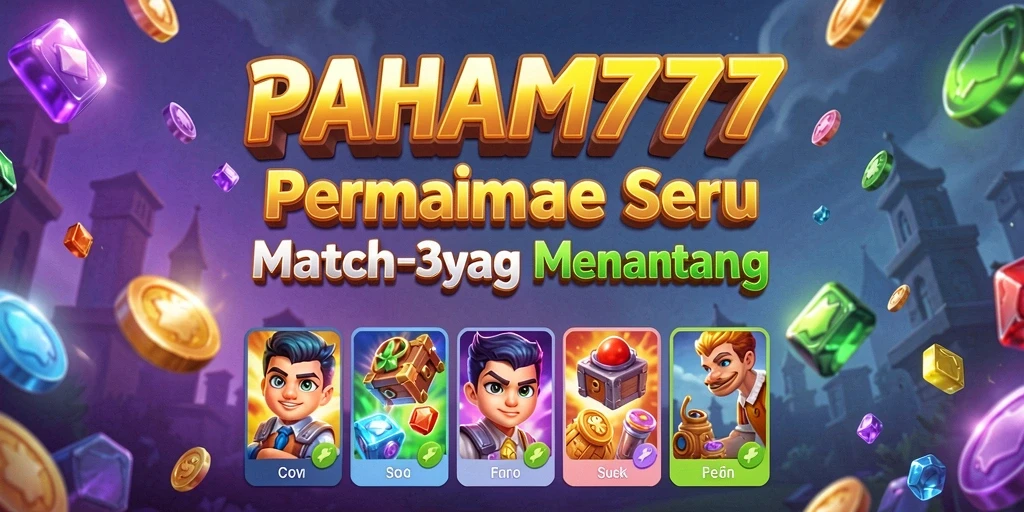 Screenshot gameplay PAHAM777 menampilkan serunya mencocokkan simbol dalam permainan.
