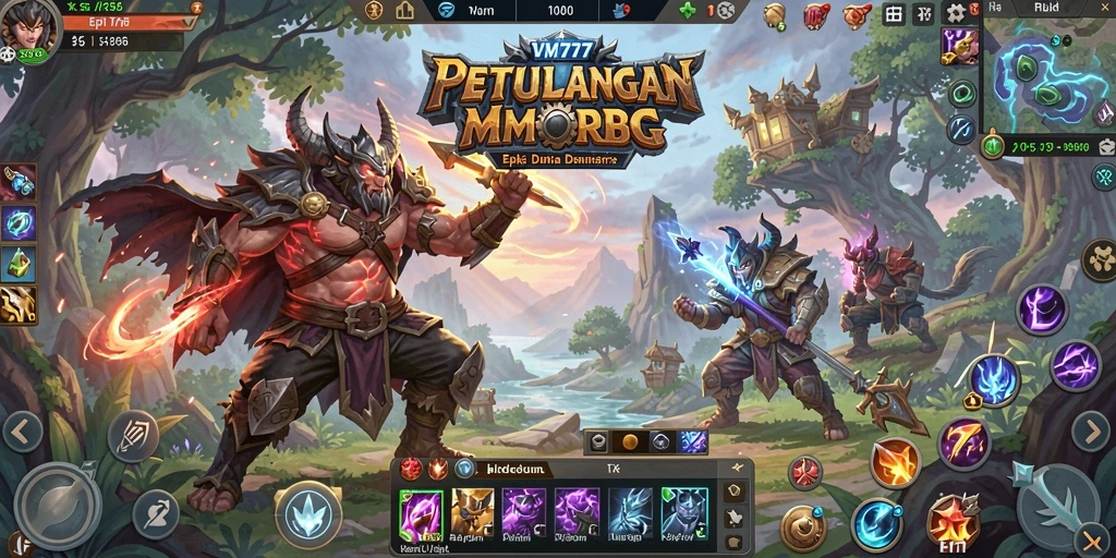 Tampilan menarik dari gameplay MMORPG VM777 dengan petualangan seru.